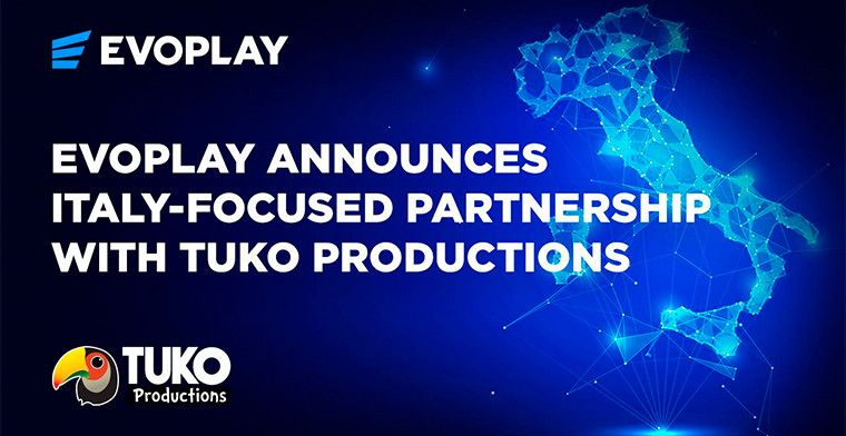 Evoplay refuerza su presencia en Italia con Tuko Productions