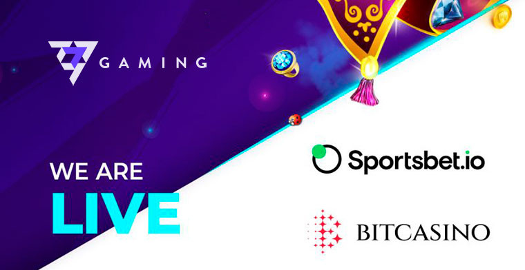 7777 gaming goes live at Bitcasino and Sportsbet