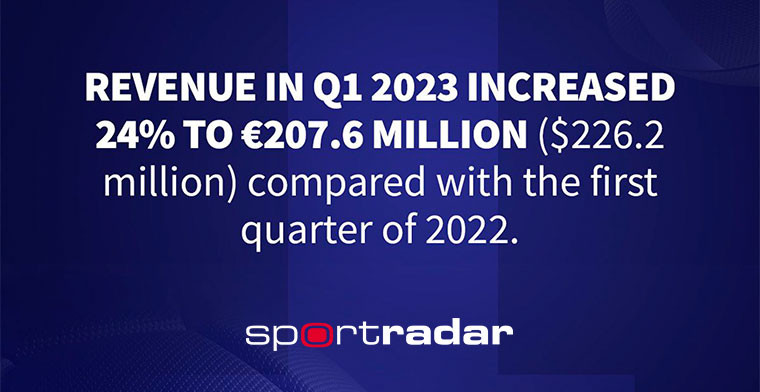 Sportradar reports strong first quarter 2023 results