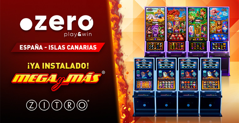 El sistema Mega y Más de Zitro llena de premios y galardones las salas de juego Punto Zero de Canarias