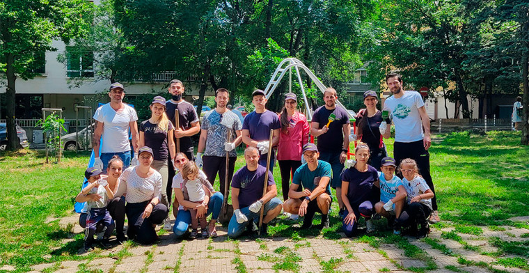 Amusnet shows commitment to CSR activities by renovating the Water Tower Garden in Lozenets