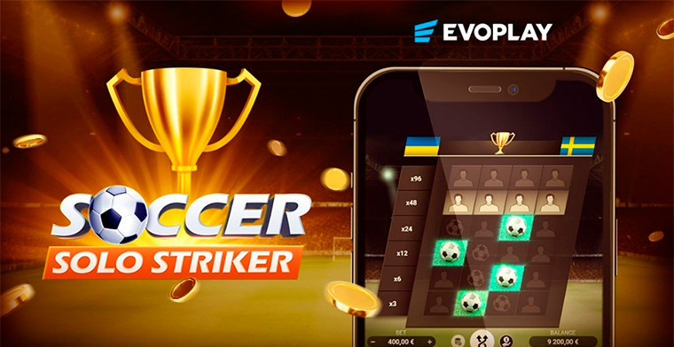 Take a shot to climb the rankings in Evoplay’s latest release Soccer Solo Striker