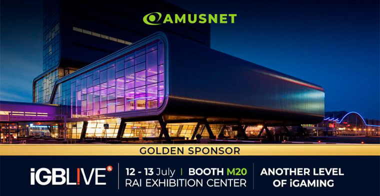 Amusnet shows another level of commitment to excellence as a Golden Sponsor at iGB L!VE 2023