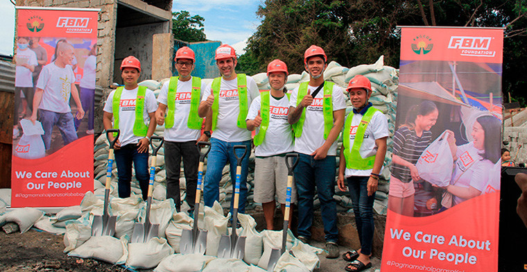 FBM® Foundation supports the construction of new homes for 170 families in Barangay Old Capitol Site