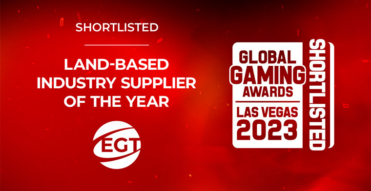 EGT is shortlisted in land-based industry Supplier of the Year category in GGA Las Vegas 2023