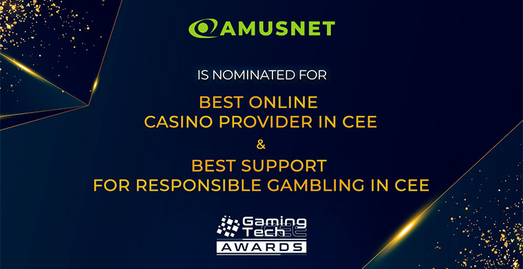 Amusnet achievements lead to nominations in two categories at GamingTECH Awards 2023