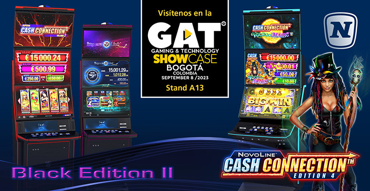GAT Bogotá: NOVOMATIC BLACK EDITION II cabinets arrive in Colombia and Central America