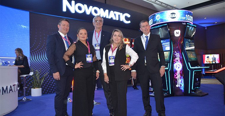 NOVOMATIC impressed at GAT Expo – Bogotá 2023 with its BLACK EDITION II cabinets and 100% circular jackpot signs