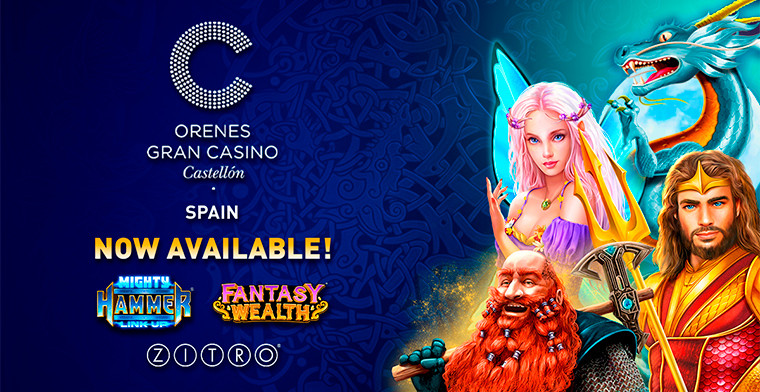 Orenes Gran Casino Castellón expands its catalog with Zitro's new offerings