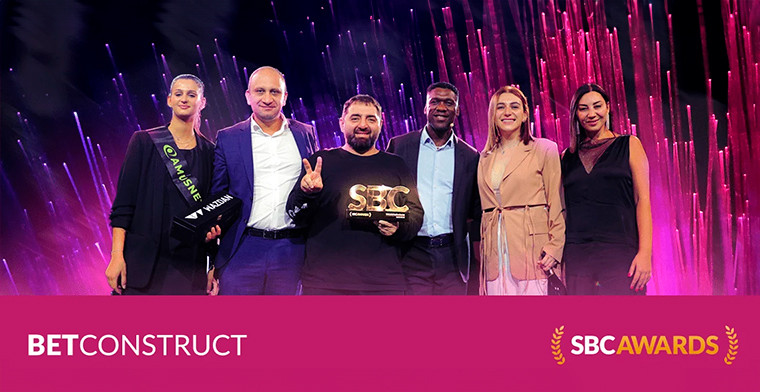 BetConstruct nombrado Producto de juegos y apuestas físicas y Proveedor de marca blanca del año en los SBC AWARDS 2023