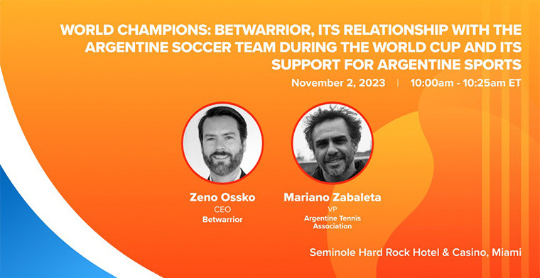 Dúo Dinámico: Zeno Ossko de BetWarrior y la estrella del tenis Mariano Zabaleta tendrán su keynote en SBC Summit Latinoamérica