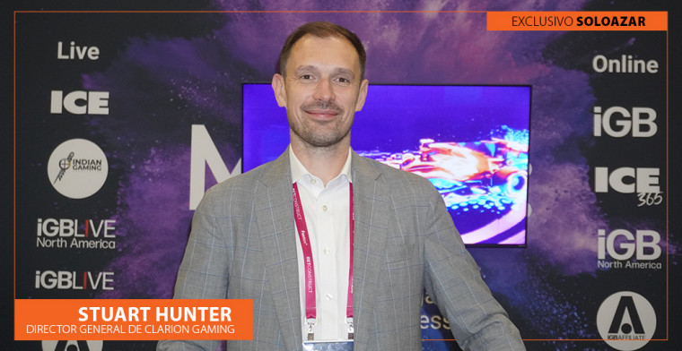 Stuart Hunter, MD de Clarion Gaming, en el evento G2E: "Nuestra misión es consolidar nuestra posición como socio de crecimiento número 1 para las empresas de juegos de todo el mundo"