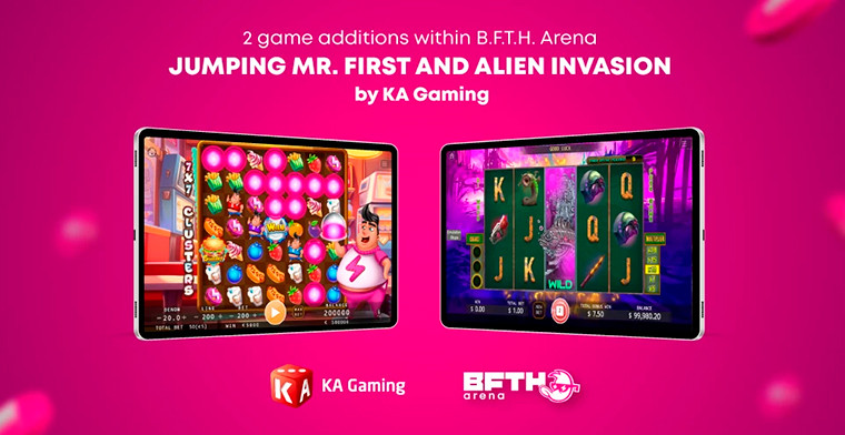 KA Gaming presentó Alien Invasion y Jumping Mr. First en los premios B.F.T.H. Arena organizados por BetConstruct