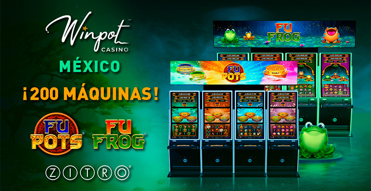 El Grupo Mexicano Winpot añade 200 máquinas con los nuevos juegos de Zitro