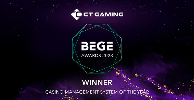 CT Gaming’ Casino-Management System triumphs at BEGE Awards!