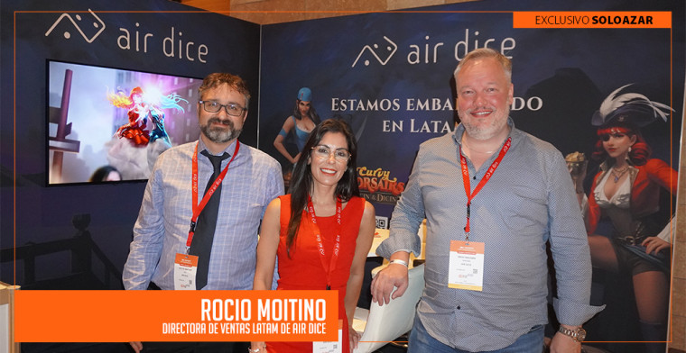 "Estamos encantados de haber estado en esta increíble feria SBC Summit Latam y poder ofrecer nuestra amplia cartera de juegos", Rocío Moitino, Air Dice