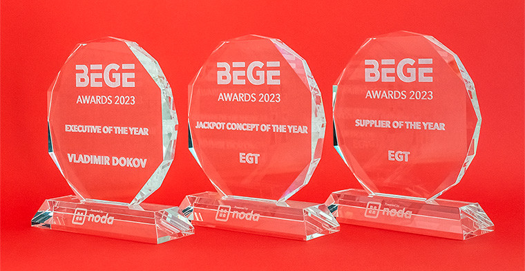 EGT was distinguished with several prizes from the BEGE Awards 2023