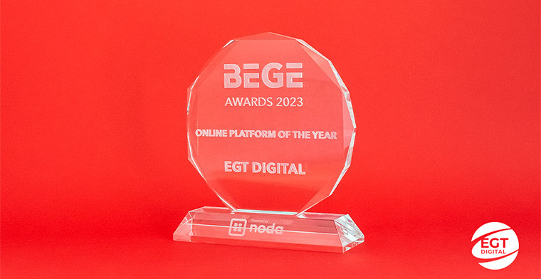 EGT Digital’s X-Nave won the “Online platform of the year” prize from BEGE Awards 2023