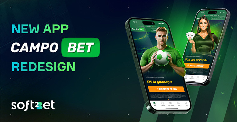 La marca de Soft2Bet, CampoBet, anunció una aplicación móvil rediseñada