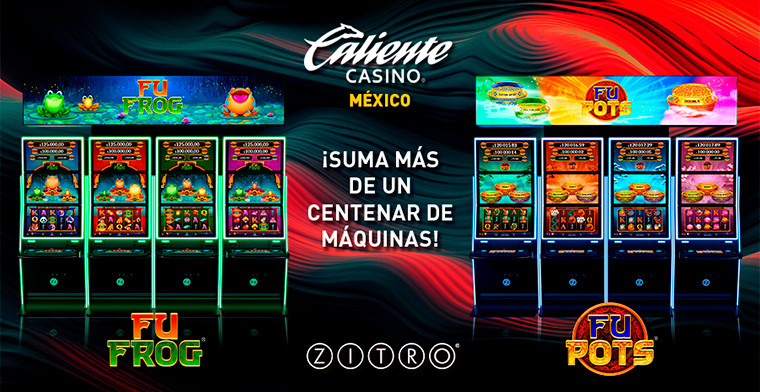 Más de un centenar de máquinas con los nuevos juegos de Zitro se suman a la oferta de Grupo Caliente