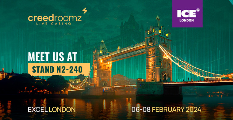 CreedRoomz attends ICE London 2024 showcasing innovations in live casino gaming