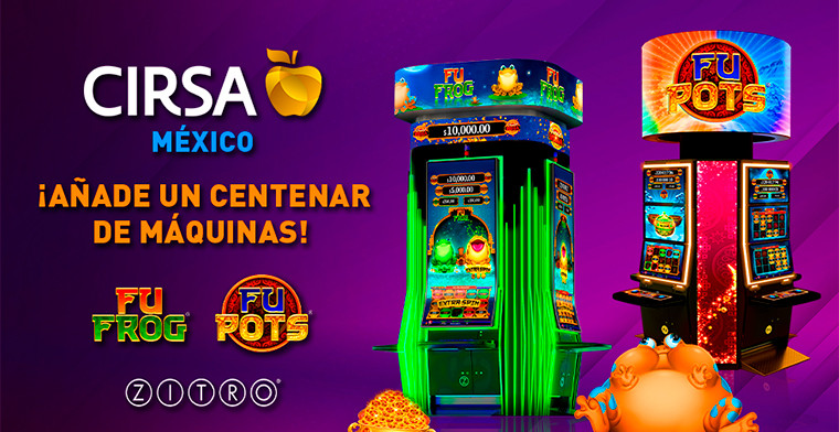 CIRSA eleva la emoción en sus salas de México con la suma de un centenar de máquinas con nuevos juegos de Zitro