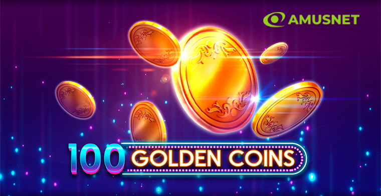 Amusnet amplía su cartera con una nueva video tragamonedas, 100 Golden Coins