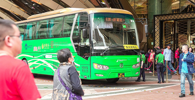 Number of operational hotel and casino shuttle buses operating in Macau down significantly in 2023