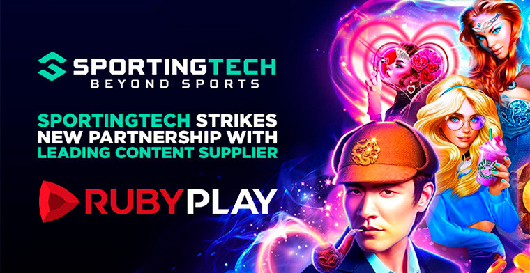 Sportingtech establece una nueva asociación con RubyPlay, proveedor líder de contenidos