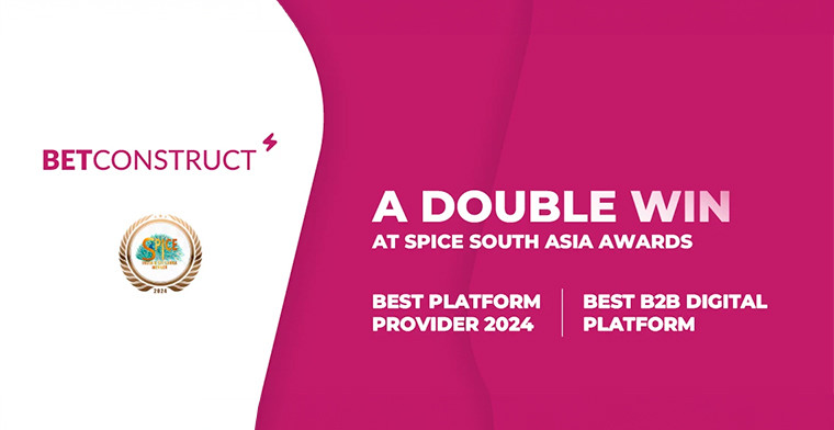 BetConstruct’s Double Triumph at Spice South Asia Awards: Best Platform Provider & B2B Digital Platform