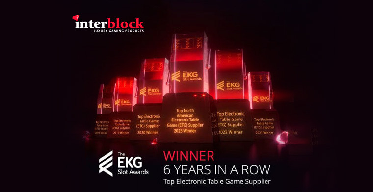 Interblock Gaming named Top North American ETG supplier at sixth Annual EKG Slot Awards Show