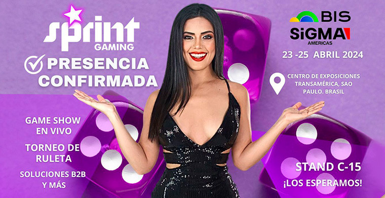 Sprint Gaming participará com Game Show e Torneio de Roleta ao Vivo na BIS SIGMA AMERICA