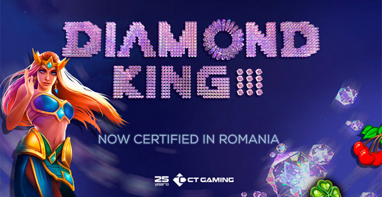 CT Gaming obtiene una nueva certificación para Diamond King 3 en Rumania