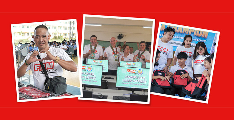 FBM Foundation impulsa el progreso educativo digital con donaciones en escuelas de Laguna y Cavite