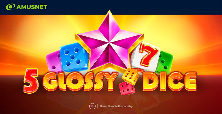 Experimenta un juego moderno y emocionante con la última tragamonedas de Amusnet, 5 Glossy Dice