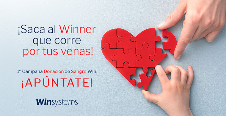 Win Systems celebra el 20 aniversario de la Donación Mundial de Sangre con una exitosa campaña