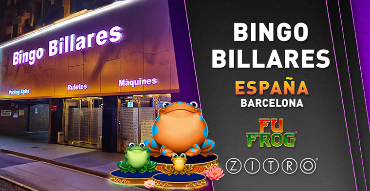 El juego de las ranas de Zitro salta a Bingo Billares en Barcelona
