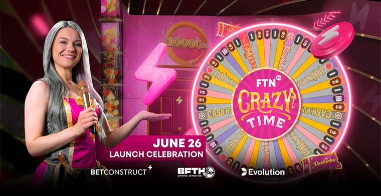 BetConstruct and Evolution Unveil New Dedicated Game Show - FTN Crazy Time