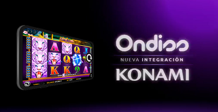 Ondiss, la plataforma de casino online se asocia con Konami Gaming para lanzar sus juegos de slot online en Latinoamérica