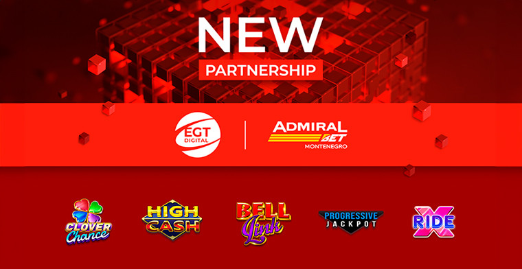 AdmiralBet ha mejorado su colaboración con EGT Digital para Montenegro