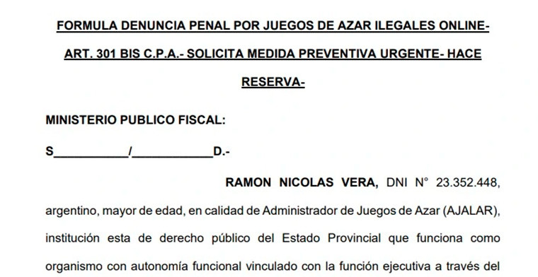 La Rioja: fuerte denuncia de AJALAR contra 140 sitios web por juegos de azar ilegales