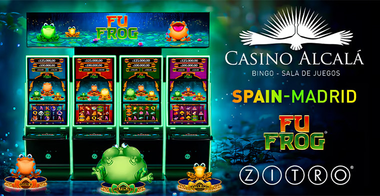 The casinos of Alcalá invaded by Zitro's Fu Frog frogs