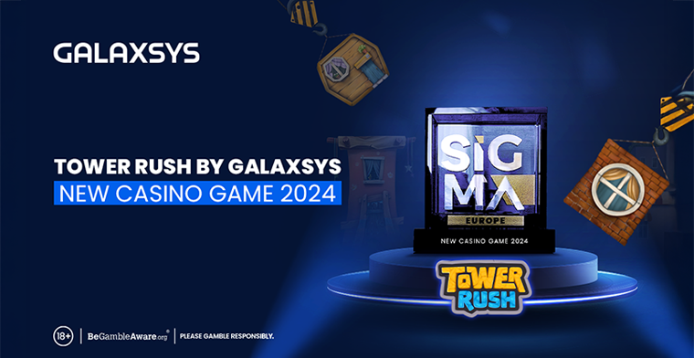Galaxsys gana el premio SiGMA Europe al "Nuevo juego de casino de 2024" con Tower Rush