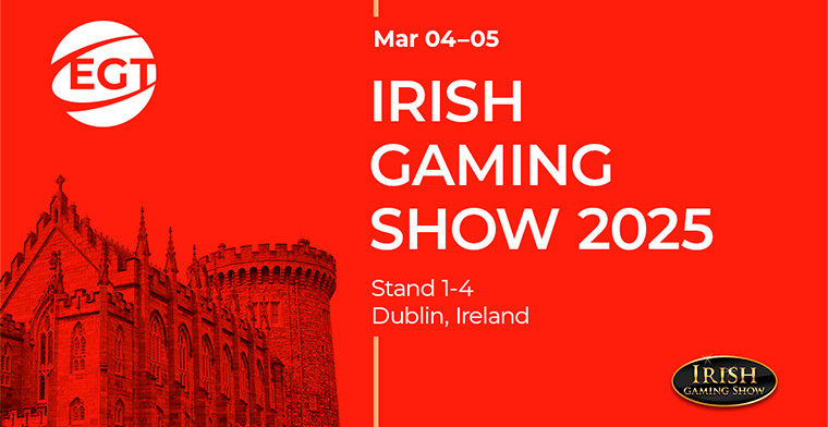 EGT presentará sus últimas innovaciones en el Irish Gaming Show 2025