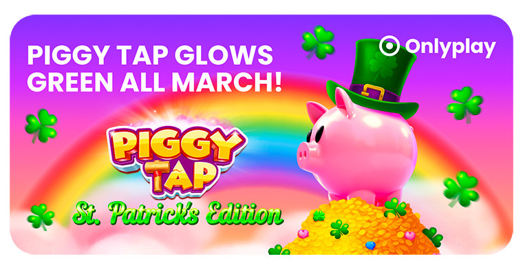 Aproveite a sorte dos irlandeses com o Piggy Tap™ St. Patrick's Day Edition!
