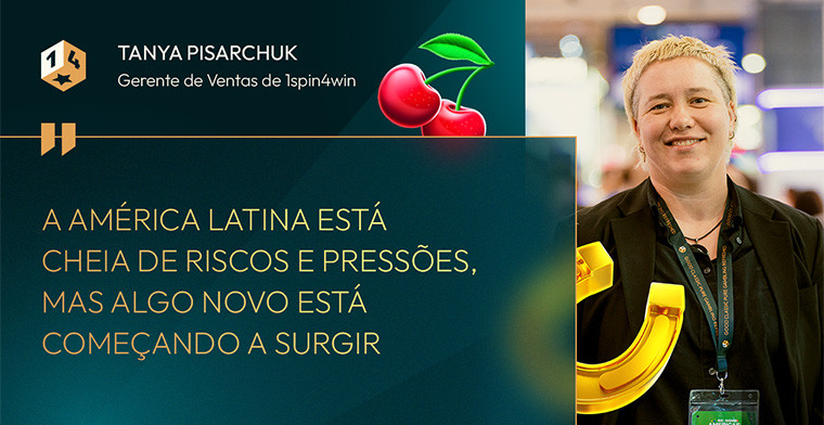 Tanya Pisarchuk, gerente de vendas da 1spin4win no BIS SIGMA Americas: “O evento teve um verdadeiro sabor latino-americano"
