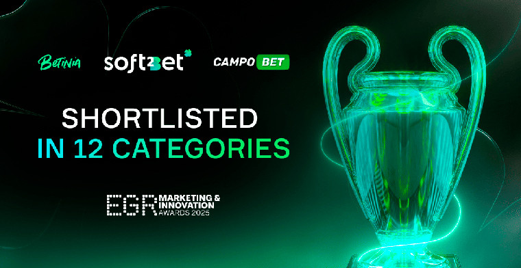 Soft2Bet y sus marcas están nominadas en 12 categorias de los premios EGR Marketing & Innovation Awards 2025
