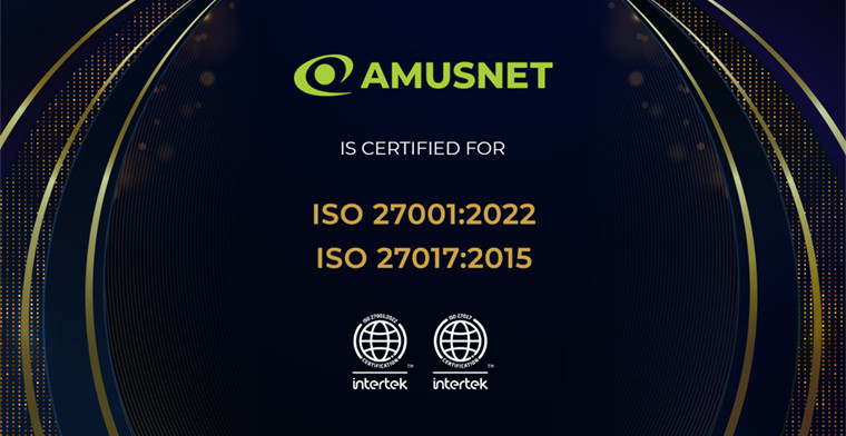 Amusnet achieves new ISO certifications and consolidates its excellence in information security