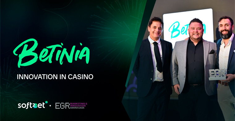 Soft2Bet’s Betinia Honored for Casino Innovation at EGR Awards 2025