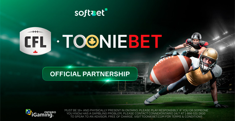 Canadian Football League: Soft2Bet’s Brand ToonieBet Named An Official Sports Betting and Casino Partner